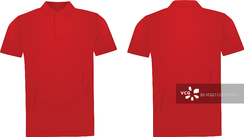 红色POLO衫图片素材