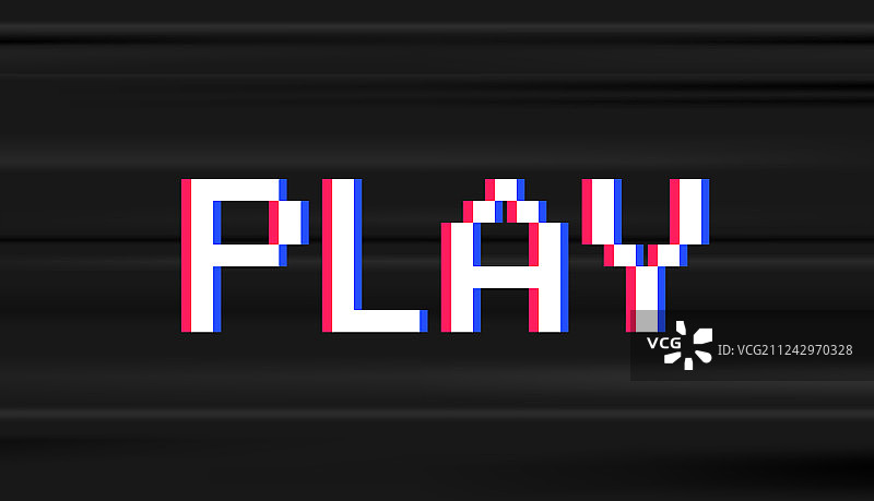 复古数字电脑游戏文字风格图片素材