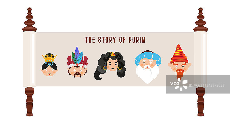 普珥节故事与传统人物图片素材