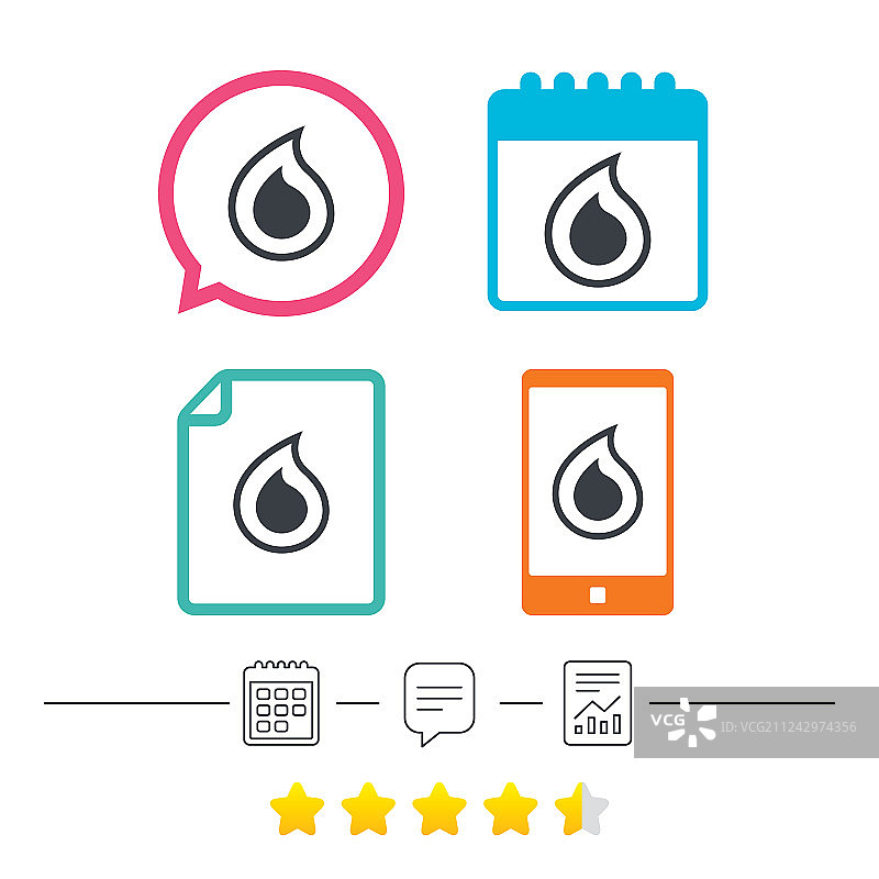 水滴符号图标泪滴标志图片素材