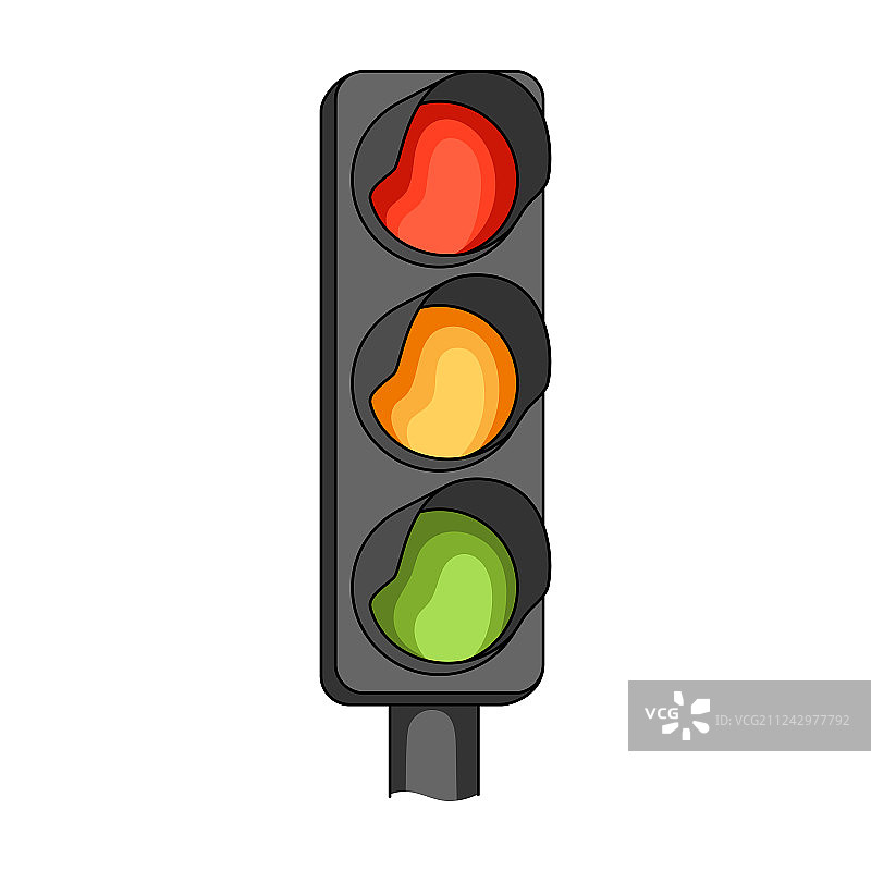 车辆交通信号灯图标图片素材