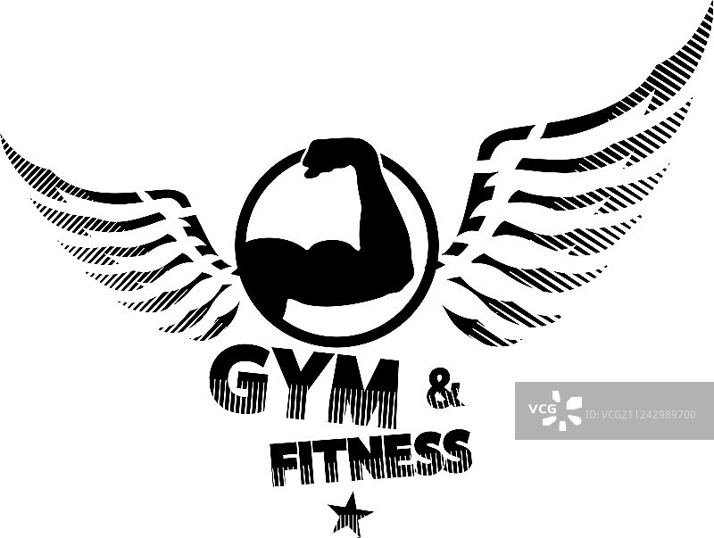 健身房和健身轮廓剪影图片素材