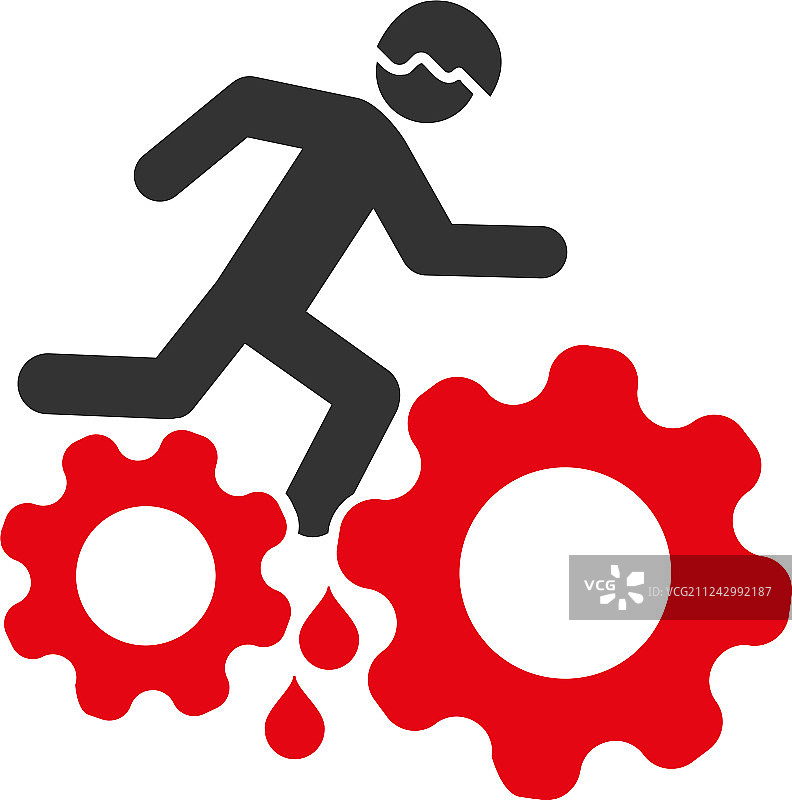 血液齿轮，工伤事故图标图片素材