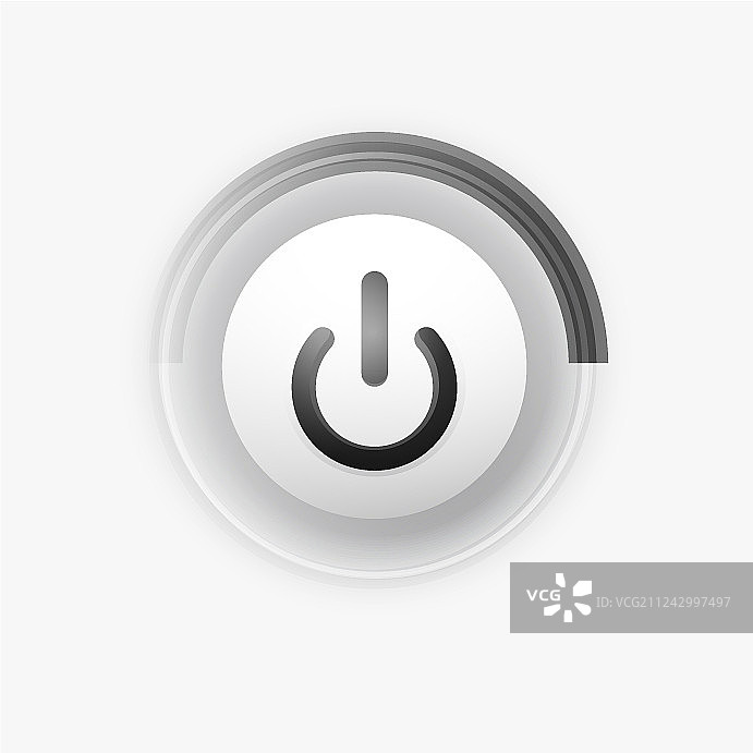 电源按钮科技标志数字艺术图片素材