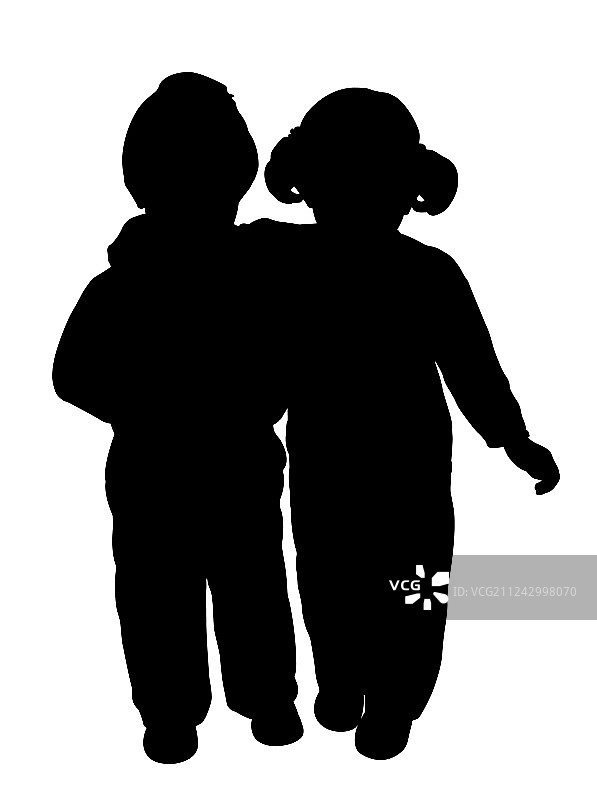 姐弟拥抱图片素材