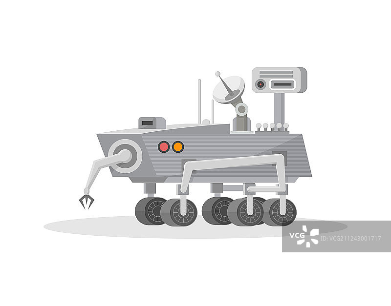 带机械臂的火星探测车图标图片素材
