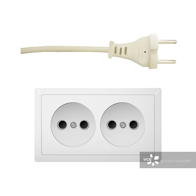 带双插头的电源适配器图片素材