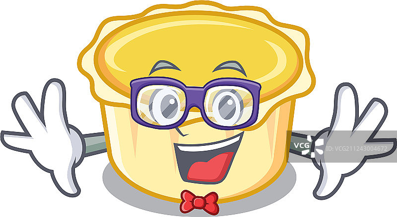 极客蛋挞卡通形象图片素材