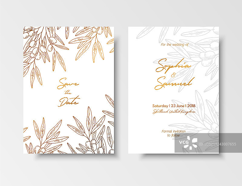 复古婚礼请柬喜帖图片素材