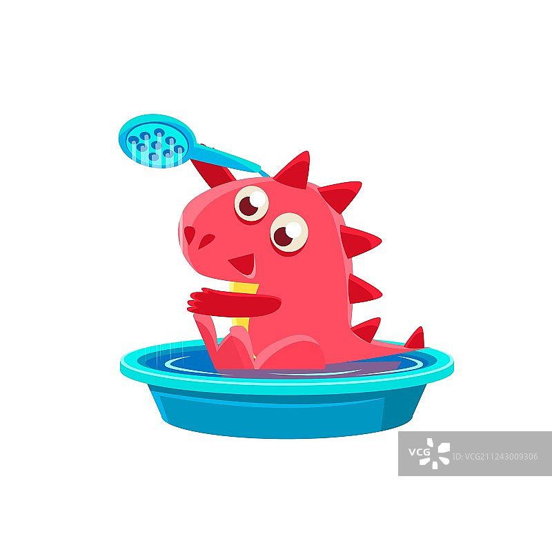 红龙沐浴图片素材