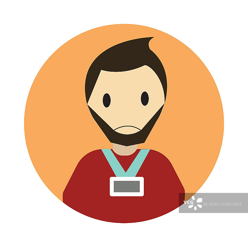 白色背景上的同事图片素材