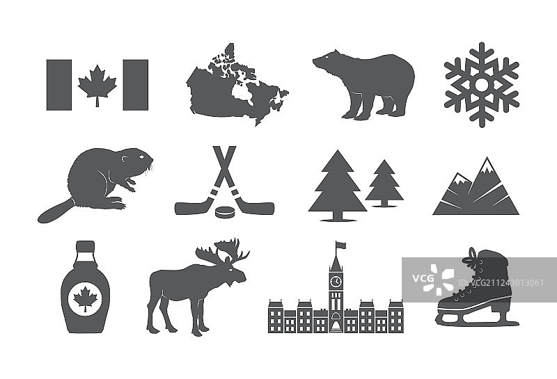 加拿大图标集图片素材