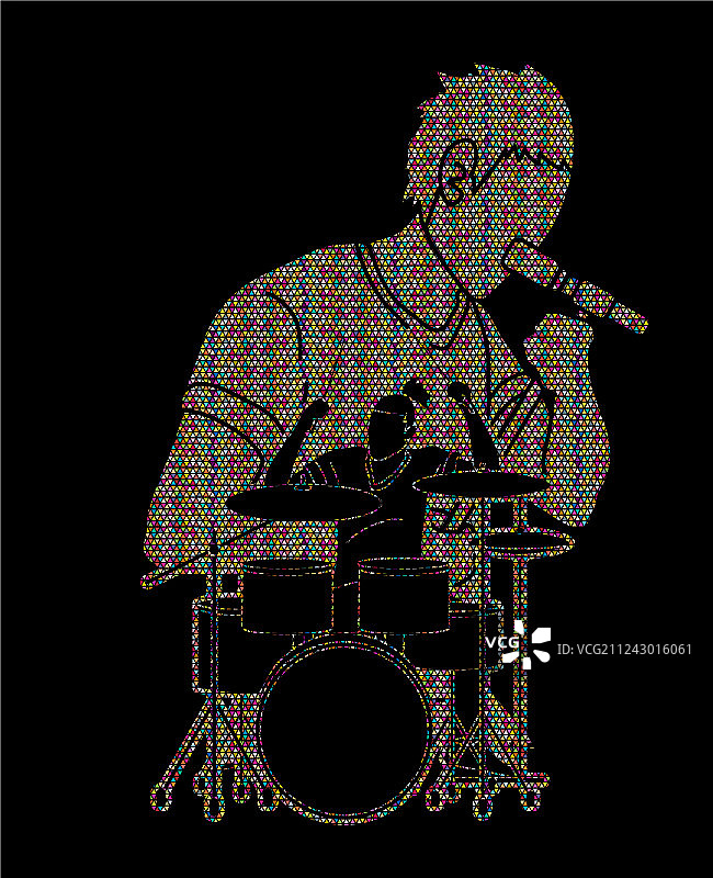 唱歌和击鼓的乐队音乐家图片素材