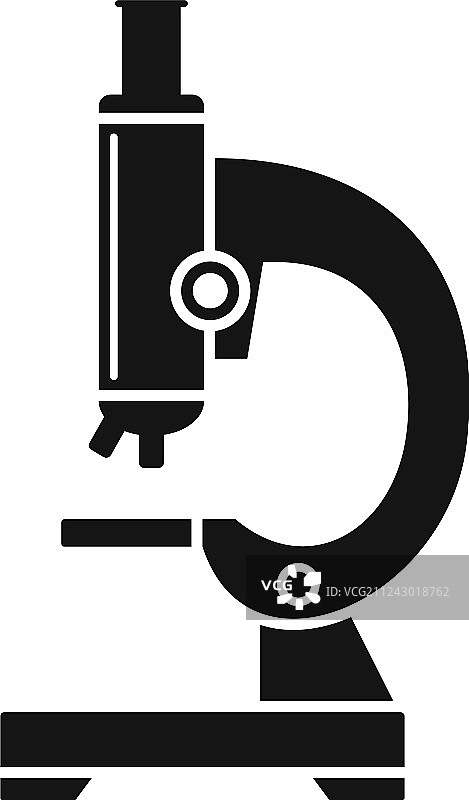学校显微镜简约风格图标图片素材
