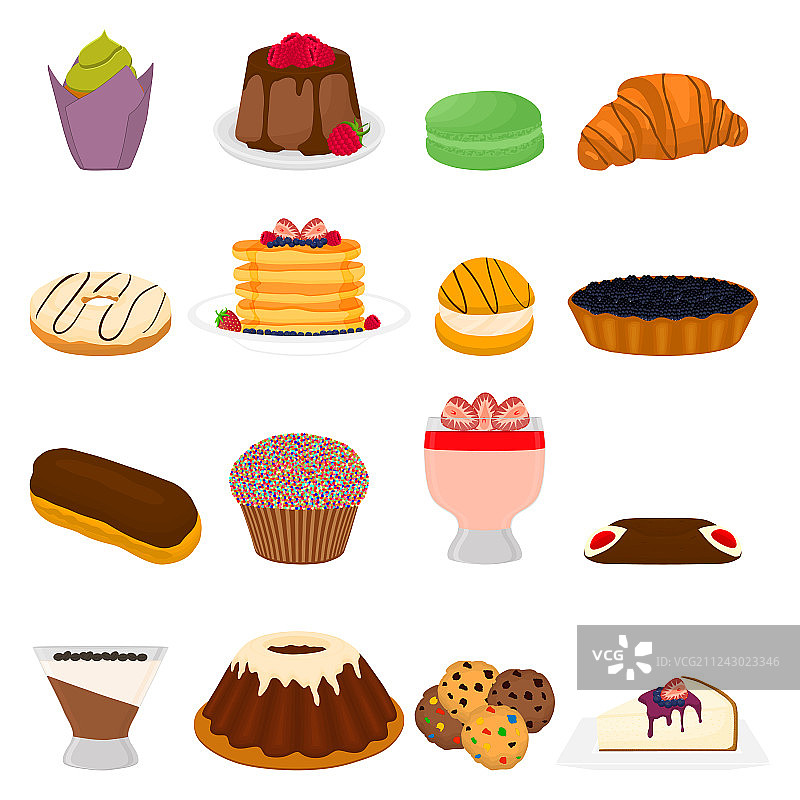 大型甜点套餐图标标志图片素材