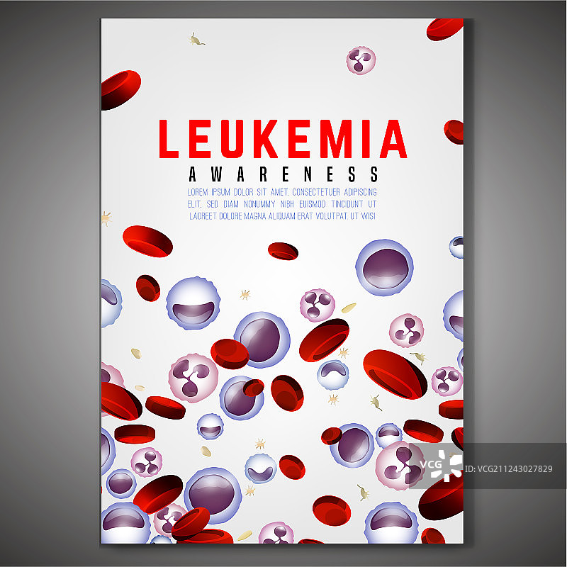 白血病竖版背景图片素材
