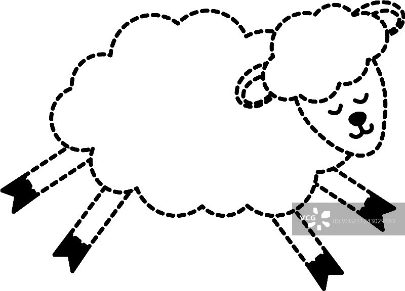 点状绵羊动物羊毛设计图片素材