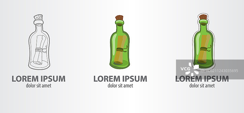 瓶中信logo图片素材