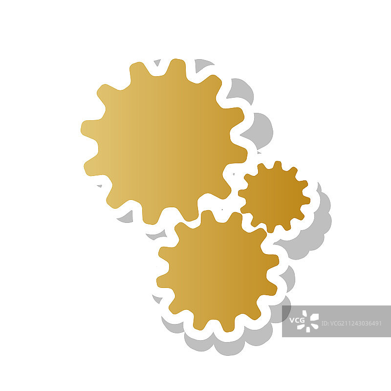 金色设置标志图片素材