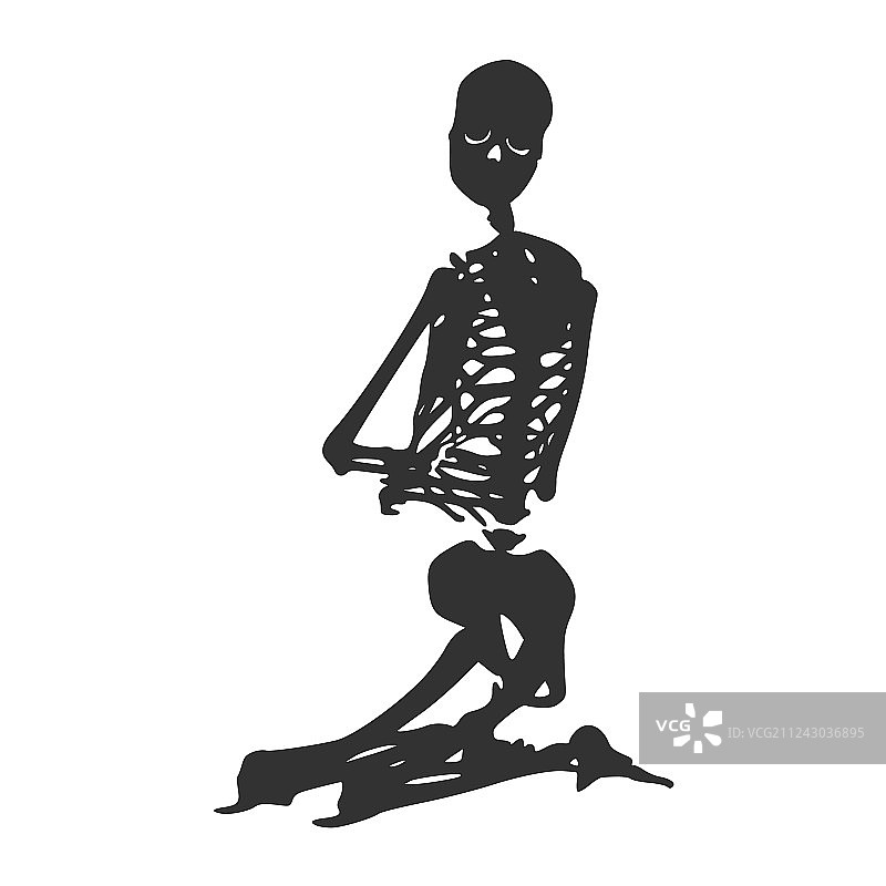 万圣节人体骨骼图片素材