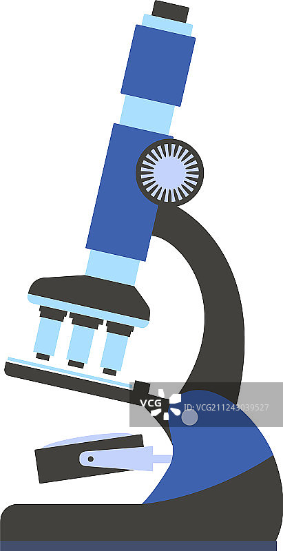 显微镜图标扁平风格图片素材