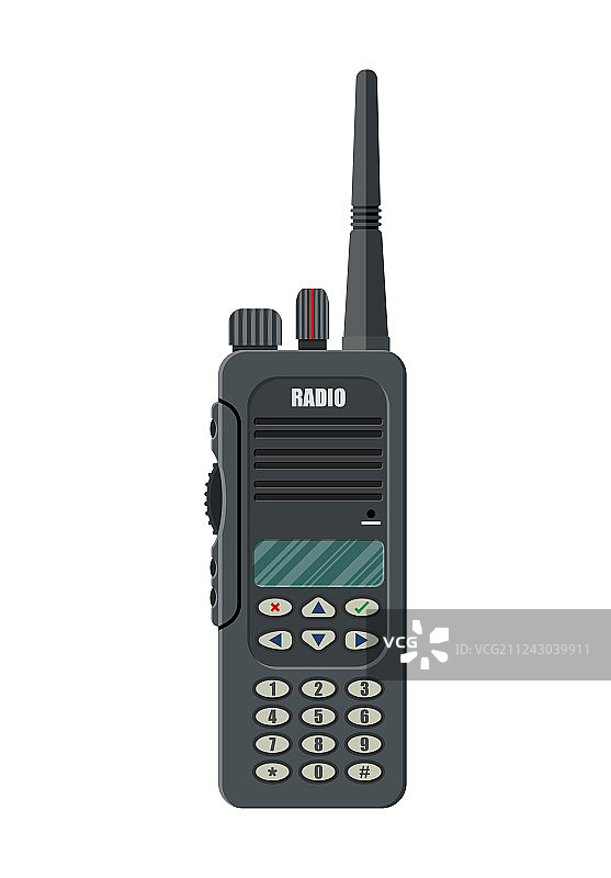 现代便携式手持无线电设备图片素材