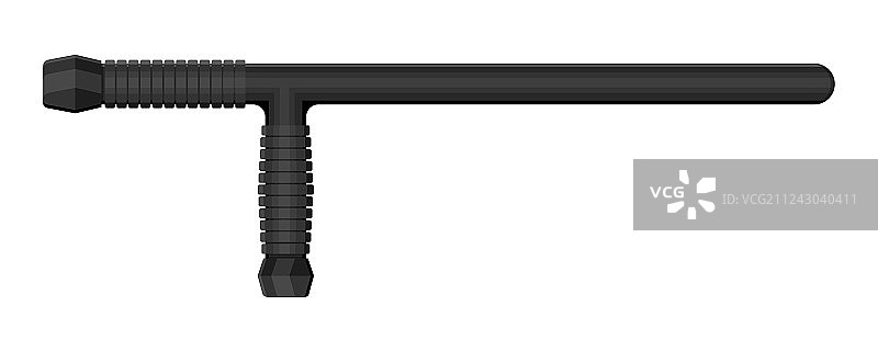 警棍或橡胶警棍图片素材