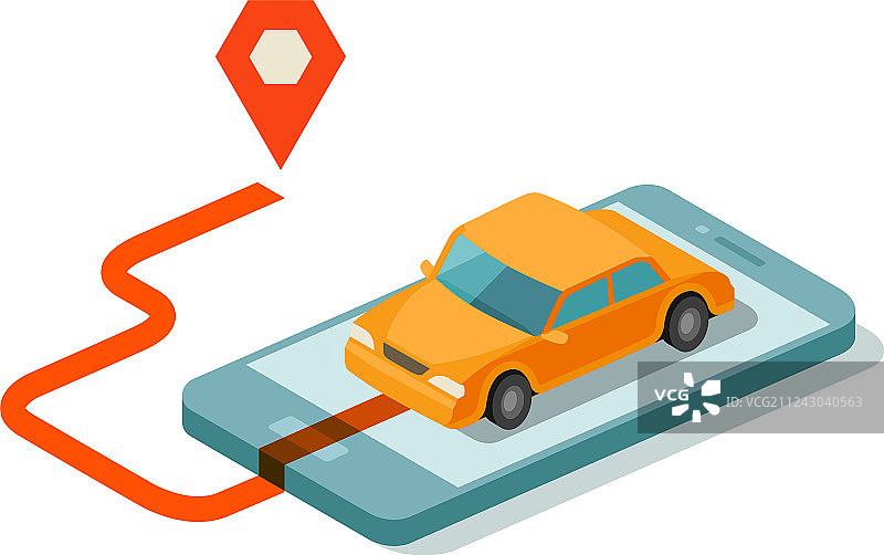 手机APP出租车服务图片素材