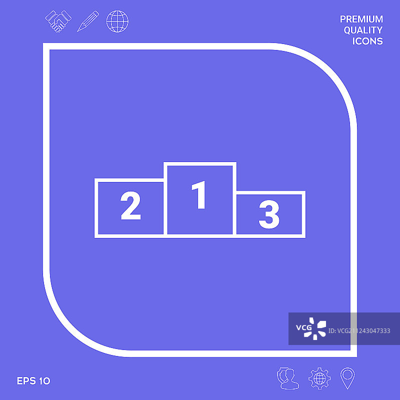 领奖台图标图形元素图片素材