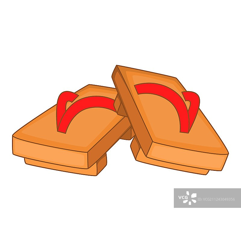 卡通风格的木屐图片素材