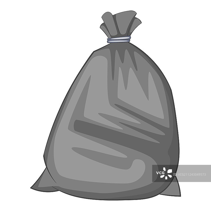 卡通风格垃圾袋图标图片素材