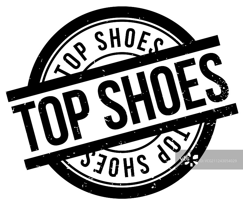 顶级鞋子橡胶印章图片素材