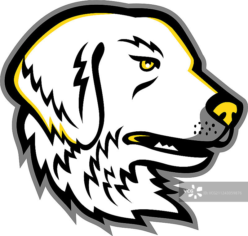 大比利牛斯犬吉祥物图片素材