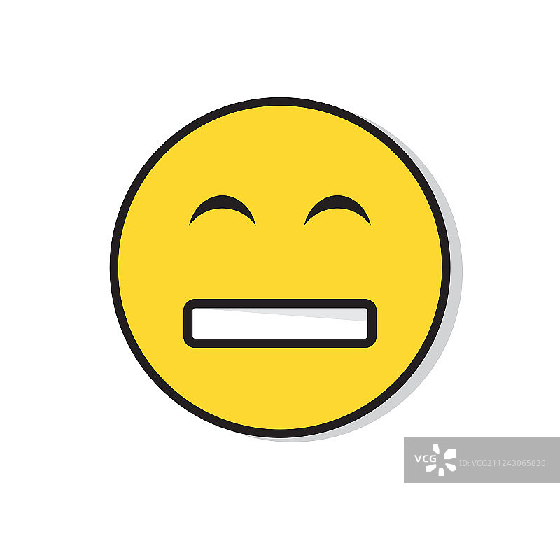 黄色悲伤表情负面情绪图标图片素材