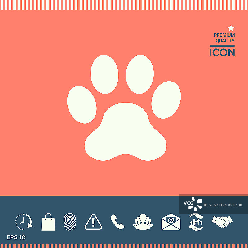 爪子图标图片素材