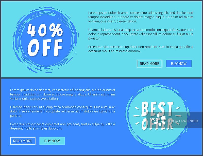 两张最佳优惠4折促销海报图片素材