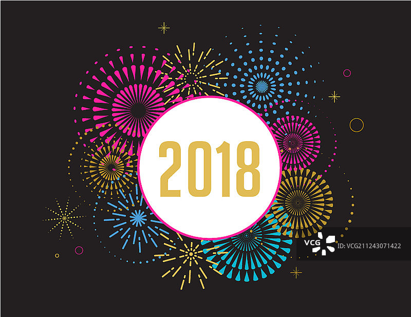 烟花新年banner海报图片素材