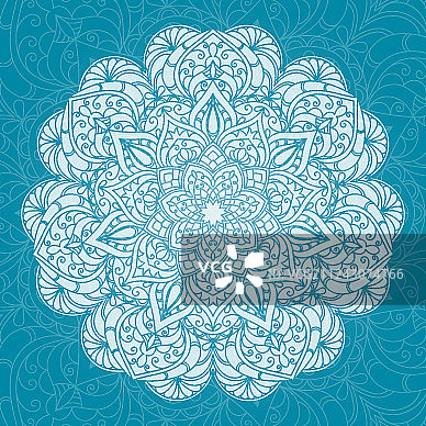 手绘装饰性曼陀罗图片素材