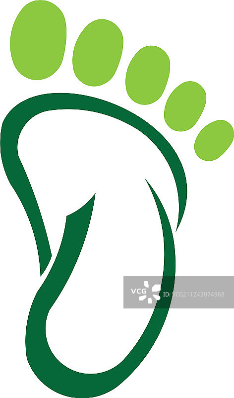 左右脚掌轮廓图片素材
