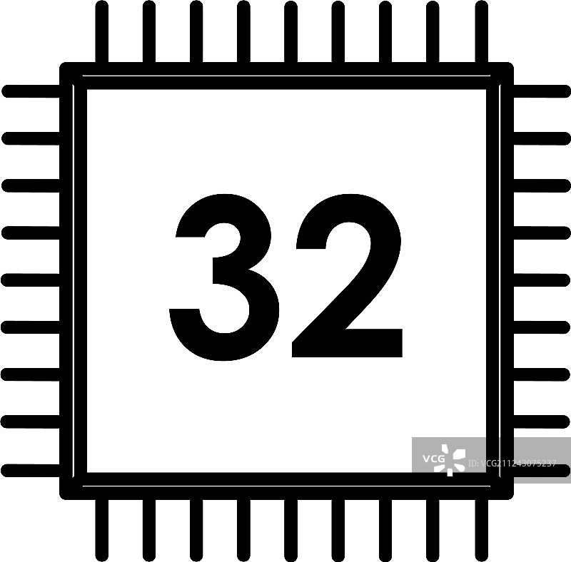 32位处理器图标图片素材