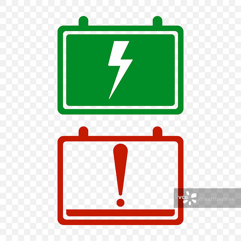 汽车电池充放电图标图片素材