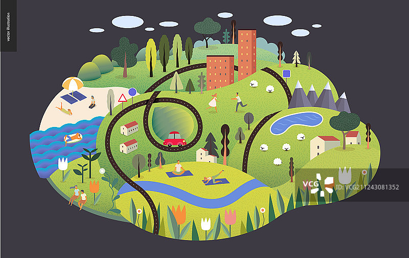 魔法夏日风光图片素材