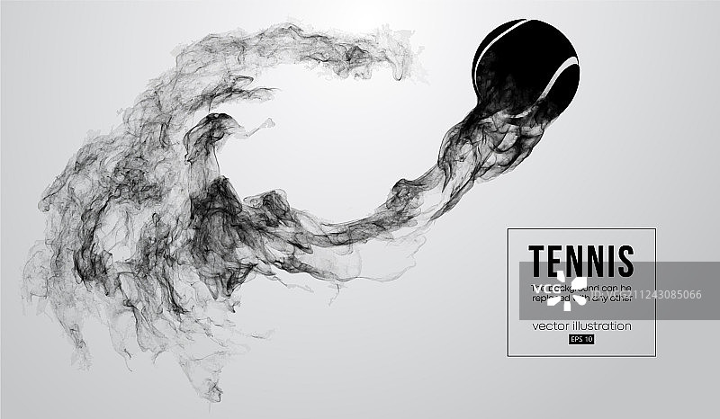 网球抽象轮廓图片素材