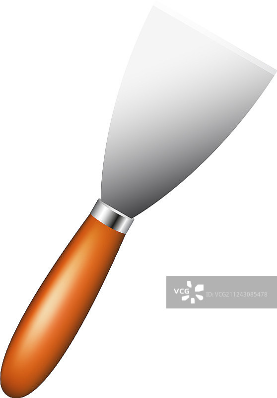 木柄金属刮刀图片素材