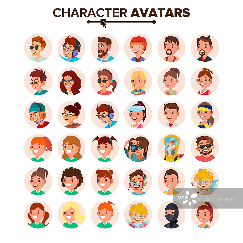 人物头像默认角色图片素材