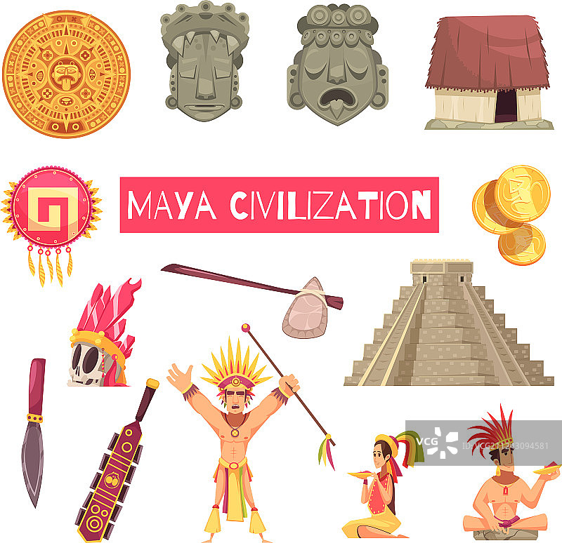 玛雅文明图案合集图片素材