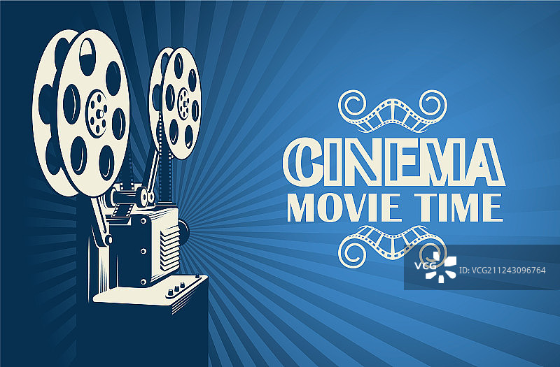 电影放映机海报图片素材