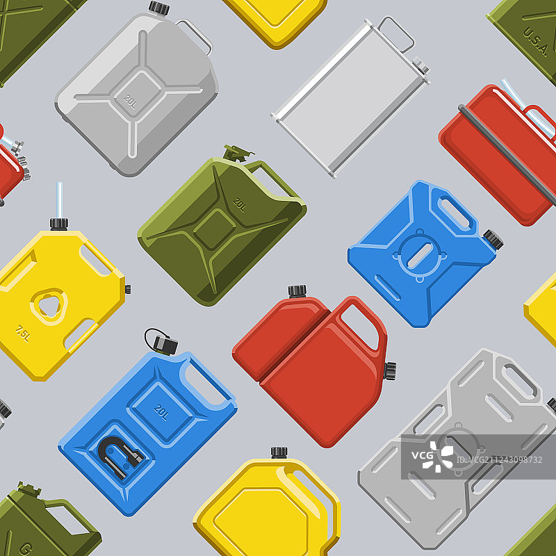 汽油桶或燃料罐图片素材