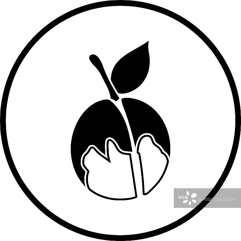 桃子图标图片素材