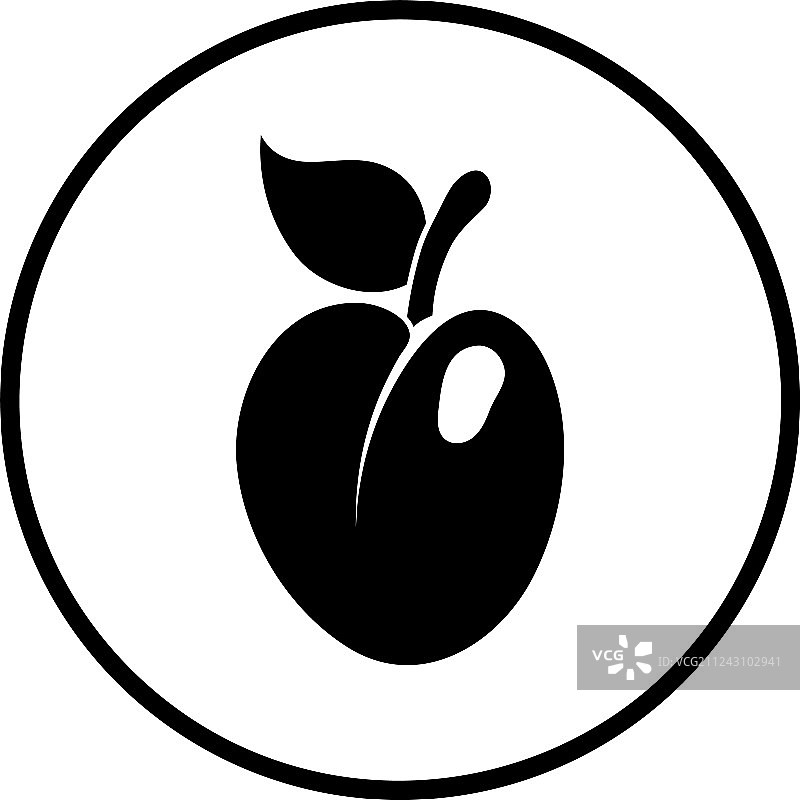 李子图标图片素材